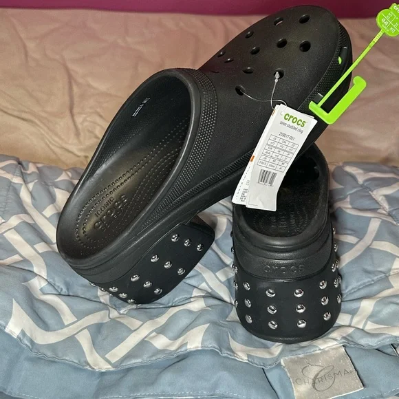 Crocs Unisex Adult Siren Studded Clog – Black – Size M13/W15 – NWT - Picture 10 of 12